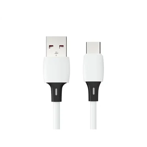 Cabo USb-C a USB-A Q-Connect PVC 2M Branco Cabo USb-C a USB-A Q-Connect PVC 2M Branco