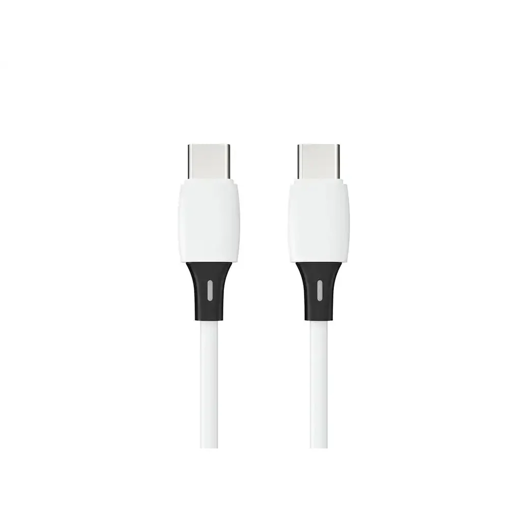 Cabo USb-C a USB-C Q-Connect PVC 1M Branco