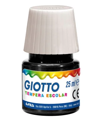 Frasco Guache Escolar Giotto 25 ml 356924 Preto