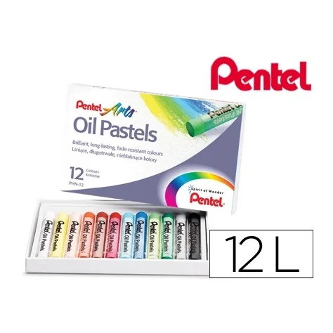 pastel de Oleo Pentel Arts 12 Cores pastel de Oleo Pentel Arts 12 Cores