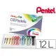 pastel de Oleo Pentel Arts 12 Cores
