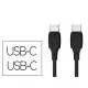 Cabo USB-C a USB-C Q-Connect PVC 2M Preto