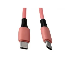 Cabo USB-C a USB-C Q-Connect PVC 2M Rosa