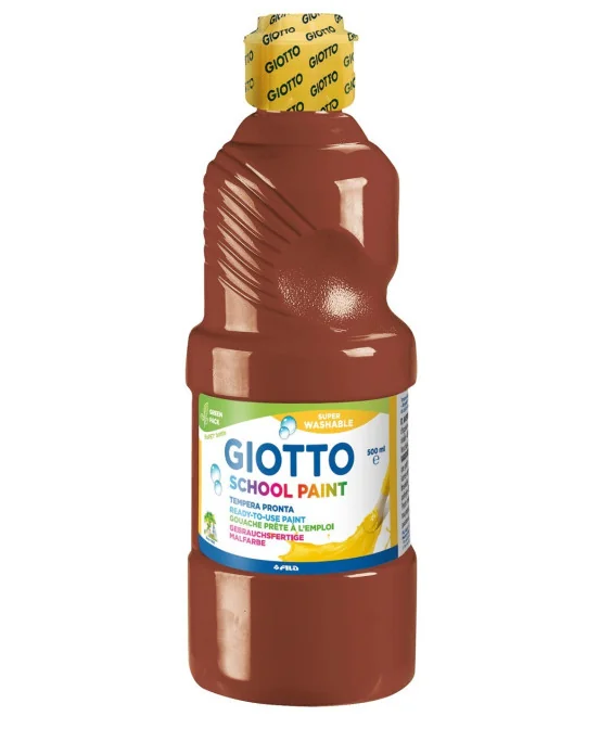 Frasco Guache Escolar Giotto 500 ml 535328 Castanho