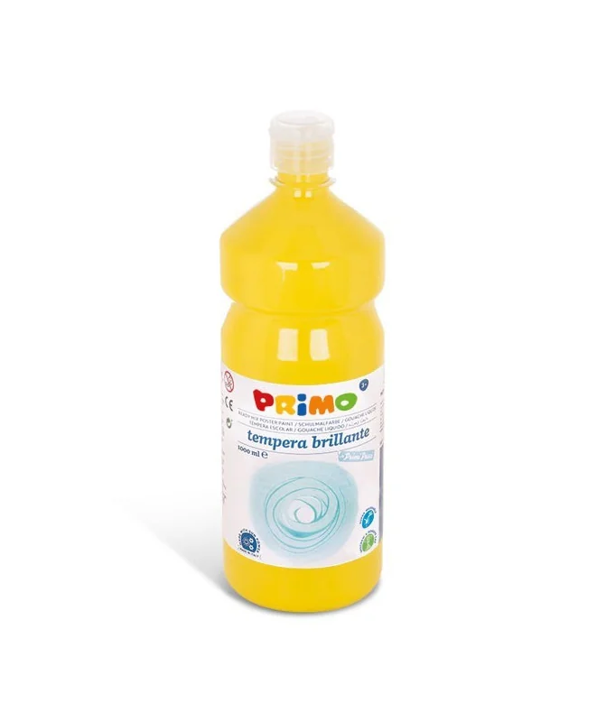 Frasco Guache Primo 1 Litro BR1000201 Amarelo