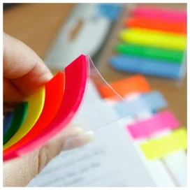 Separadores Film Adesivos 12x44mm Sortido 125un