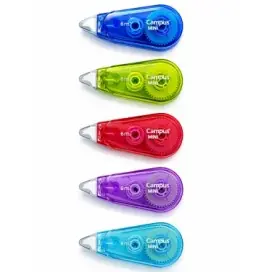 Corretor Fita Campus Mini Cores Flúor 5mmx6m