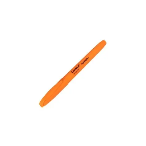 Caneta Marcador Sublinhador Fluorescente Campus University Neon Laranja