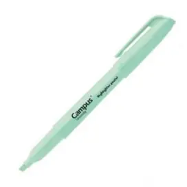 Caneta Marcador Sublinhador Fluorescente Campus University Pastel Verde