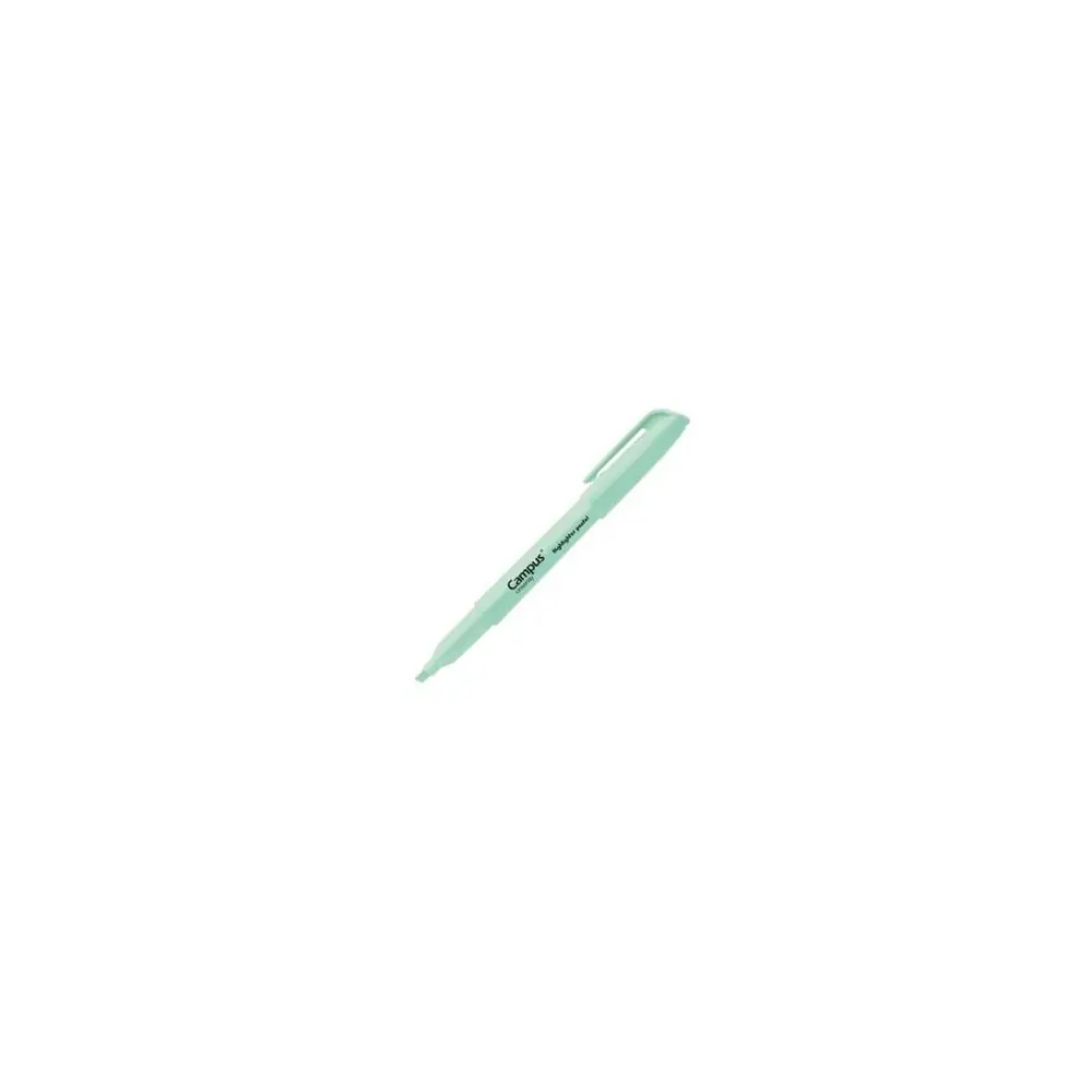 Caneta Marcador Sublinhador Fluorescente Campus University Pastel Verde