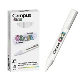 Marcador de Giz Líquido Campus Chalk Branco