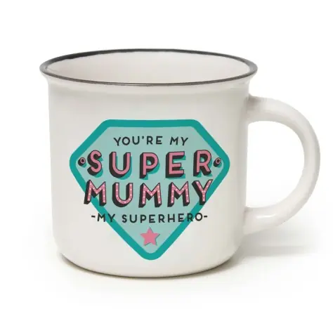 Caneca Capuchino Porcelana Super Mummy Legami