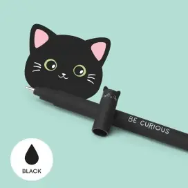 Caneta Gel Apagável Erasable Pen Legami - Kitty "Be Curious"