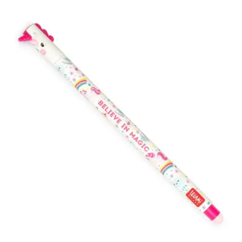 Caneta Gel Apagável Erasable Pen Legami - Unicórnio "Believe in Magic"