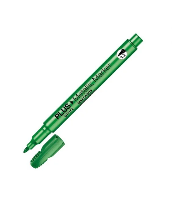 Marcador Metálico Plus Office 1,2mm 080605 Verde Marcador Metálico Plus Office 1,2mm 080605 Verde
