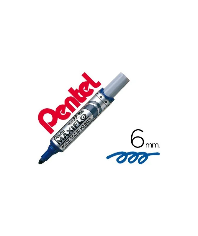 Marcador p/Quadro Branco Pentel Maxiflo MWL5M Azul