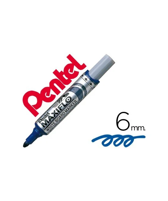 Marcador p/Quadro Branco Pentel Maxiflo MWL5M Azul