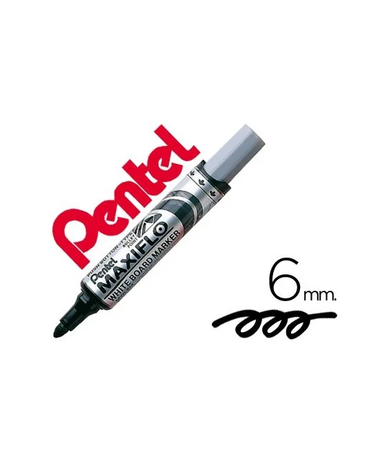 Marcador p/Quadro Branco Pentel Maxiflo MWL5M Preto