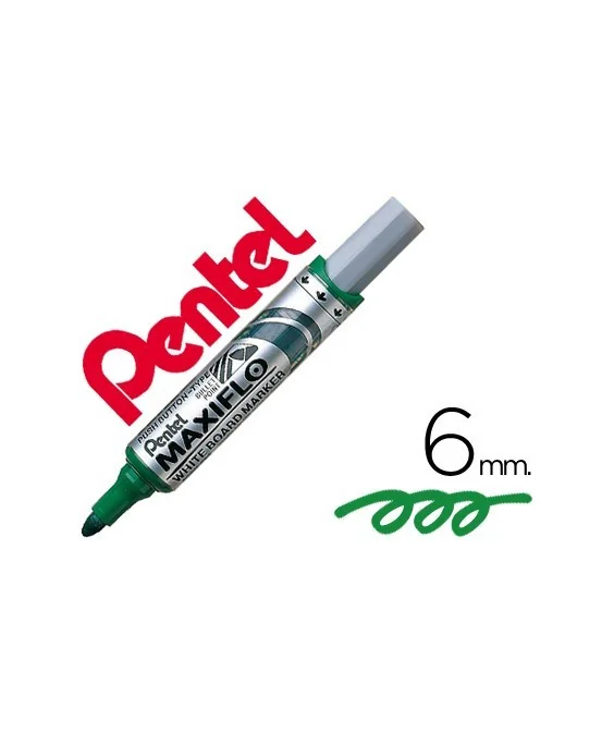 Marcador p/Quadro Branco Pentel Maxiflo MWL5M Verde