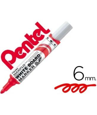 Marcador p/Quadro Branco Pentel Maxiflo MWL5M Vermelho