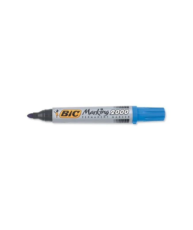 Marcador Permanente BIC Ponta Redonda 2000 Azul