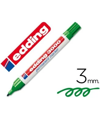 Marcador Permanente Edding 3000 Verde