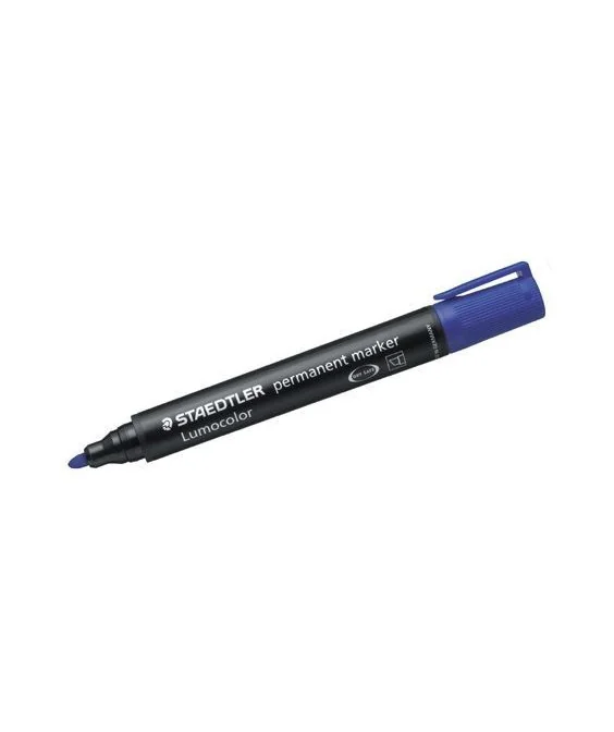 Marcador Permanente Staedtler Ponta Redonda 352 Azul