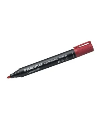 Marcador Permanente Staedtler Ponta Redonda 352 Vermelho