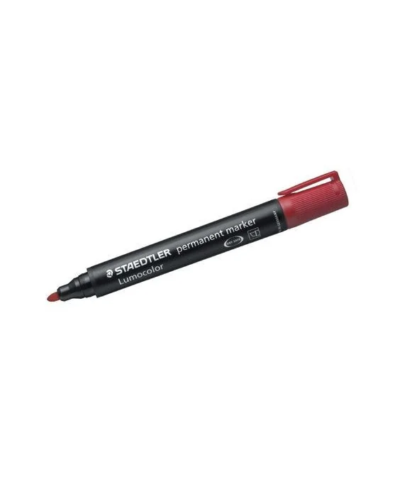 Marcador Permanente Staedtler Ponta Redonda 352 Vermelho