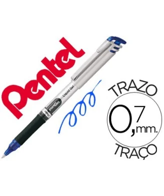 Marcador Roller Pentel Energel 0,7mm BL-17 Azul