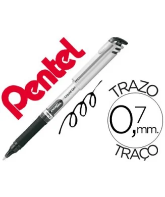 Marcador Roller Pentel Energel 0,7mm BL-17 Preto