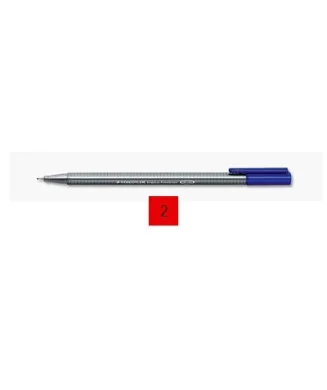 Marcador Staedtler Fineliner 334-2 Vermelho