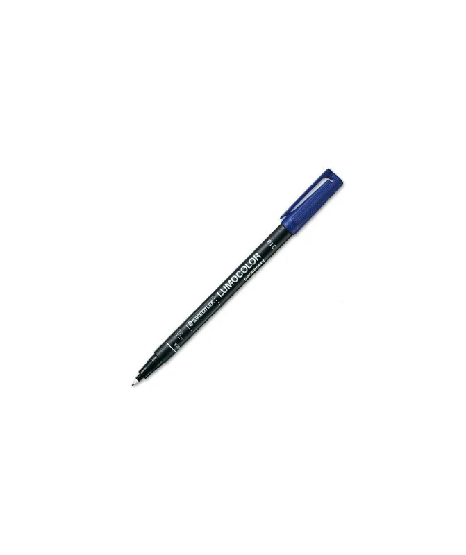 Marcador Staedtler Lumocolor para Acetato Ponta Fina 0,6mm 318-3 Azul