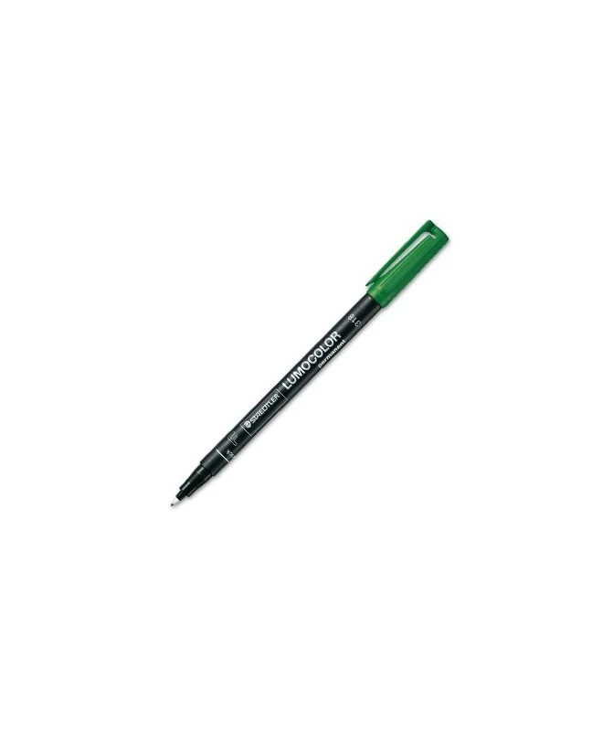 Marcador Staedtler Lumocolor para Acetato Ponta Fina 0,6mm 318-5 Verde