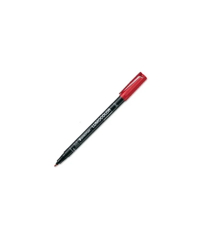 Marcador Staedtler Lumocolor para Acetato Ponta Média 1mm 317-2 Vermelho