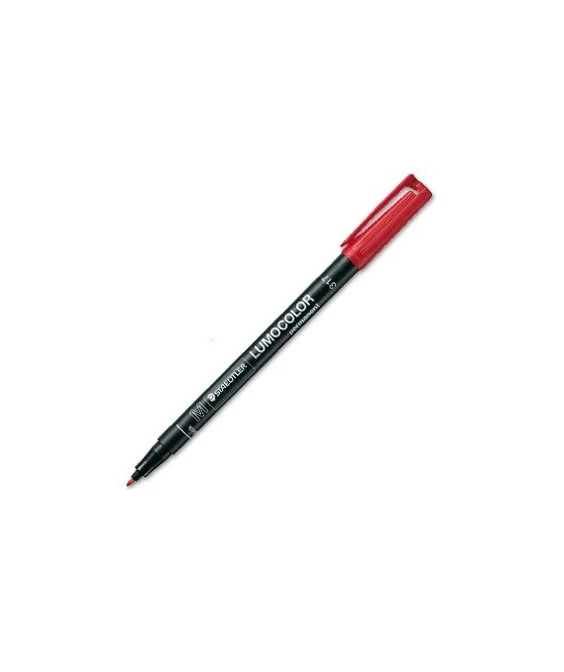 Marcador Staedtler Lumocolor para Acetato Ponta Média 1mm 317-2 Vermelho