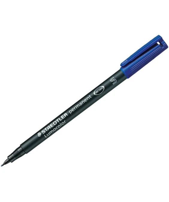 Marcador Staedtler Lumocolor para Acetato Ponta Super Fina 0,4mm 313-3 Azul