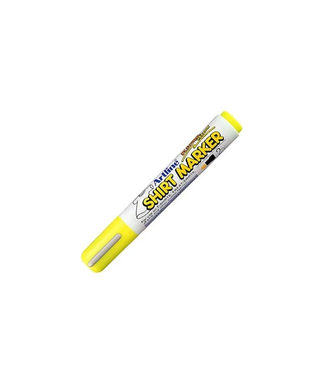 Marcador T-Shirt Marker Artline 2mm EKT-2 Fluorescente Amarelo