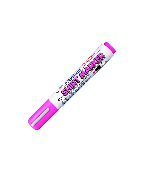 Marcador T-Shirt Marker Artline 2mm EKT-2 Fluorescente Rosa