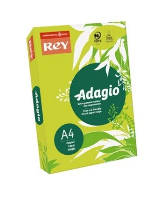 Resma 500 Folhas Papel Fotocópia Adagio A4 80g Fluor 14 Verde