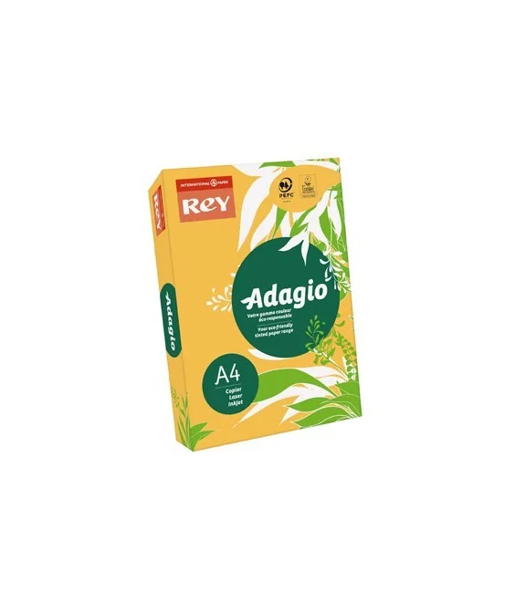 Resma 500 Folhas Papel Fotocópia Adagio A4 80g Suave 02 Ouro