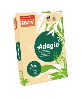 Resma 500 Folhas Papel Fotocópia Adagio A4 80g Suave 08 Salmão