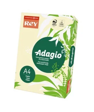 Resma 500 Folhas Papel Fotocópia Adagio A4 80g Suave 93 Creme