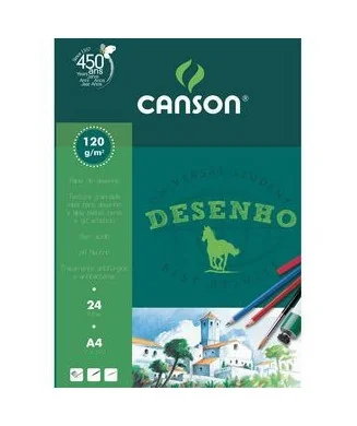 Bloco Papel Desenho Branco Canson A4 05602