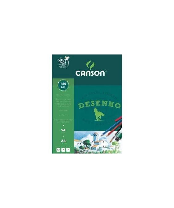 Bloco Papel Desenho Branco Canson A4 05602