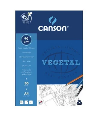 Bloco Papel Vegetal Canson A4 90/95gramas 05626