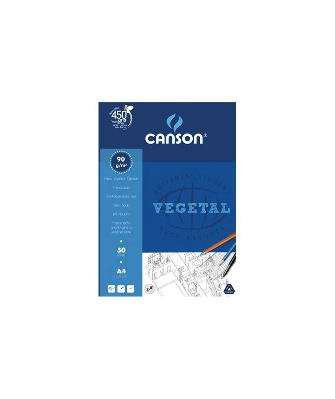 Bloco Papel Vegetal Canson A4 90/95gramas 05626