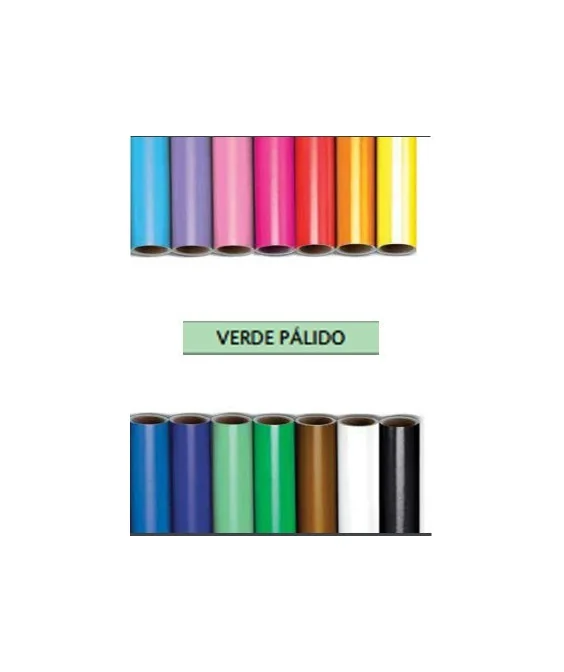 Rolo Papel Lustro c/25 Fls. Pic. 50x65cms 12935 Verde Claro