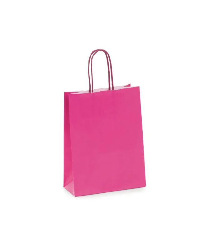 Saco Papel Mini A5 18x8x23cms Fuschia