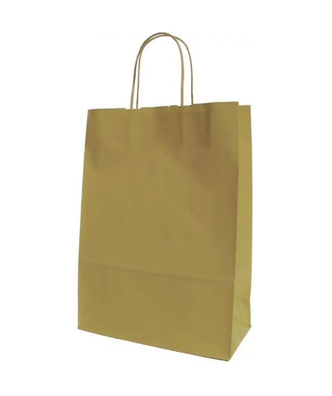 Saco Papel Mini A5 18x8x23cms Ouro